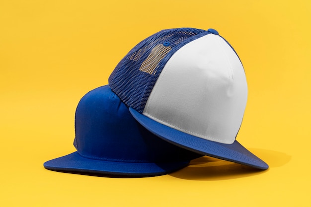 Free Photo view of trucker hat with mesh back