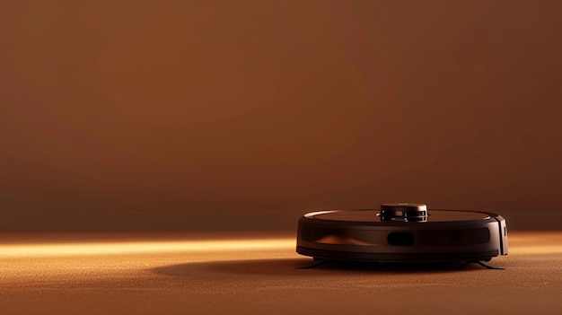 Free Photo view of vacuum cleaner robot on a flat surface or floor