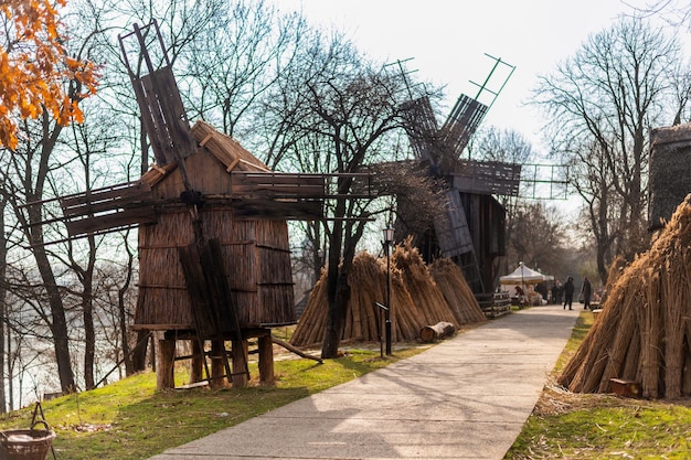 Free Photo view of the village museum in bucharest romania