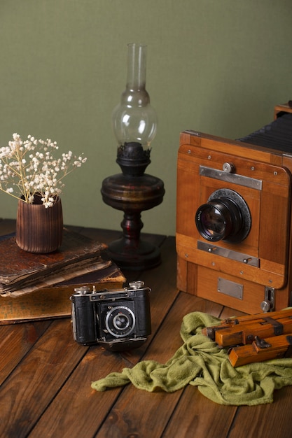 Free photo view of vintage camera