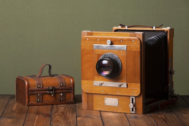 Free Photo view of vintage camera