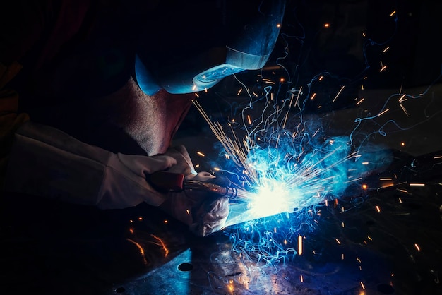 view of welder working France