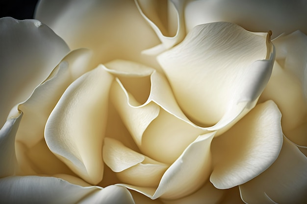 Above view white rose background