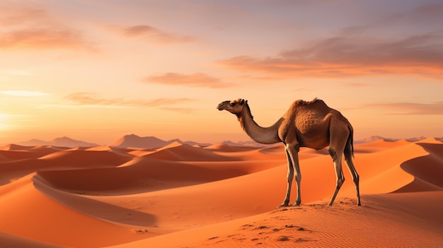 Free photo view of wild camel