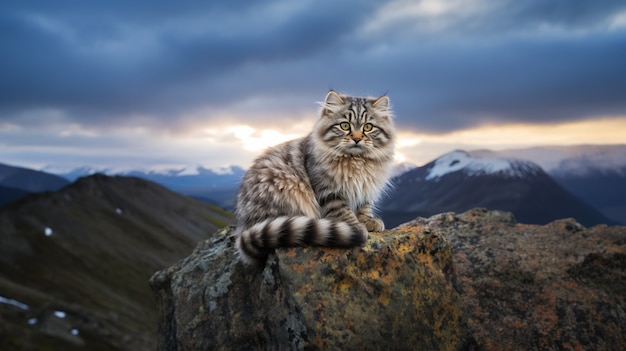 Free photo view of wild cat