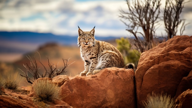 Free photo view of wild cat