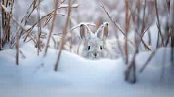 Free photo view of wild rabbit