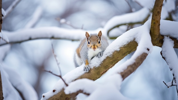 Free Photo view of wild rodent