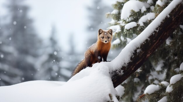 View of wild rodent