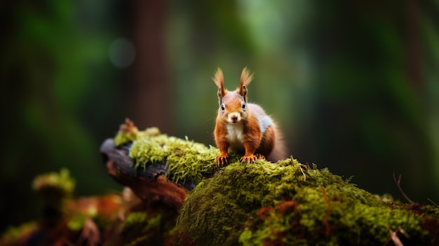 View of wild squirrel