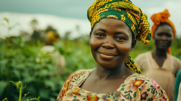 View of woman working on the agricultural sector to celebrate labour day for women