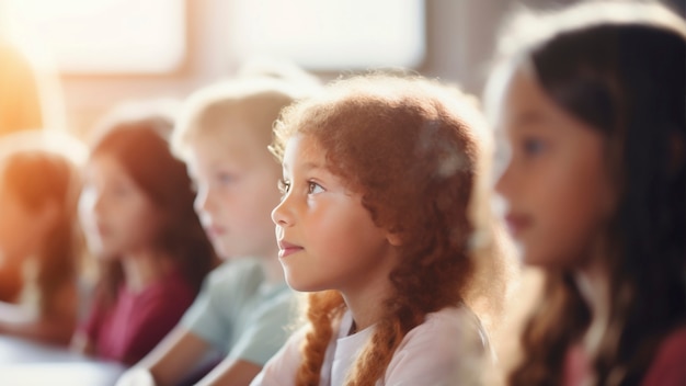 Free photo view of young students