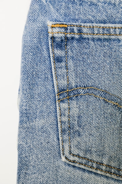 Free photo vintage blue jeans close-up