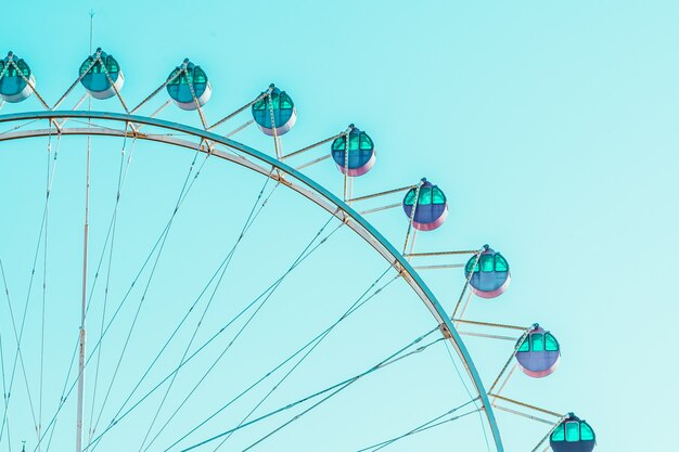 Vintage ferris wheel in the park