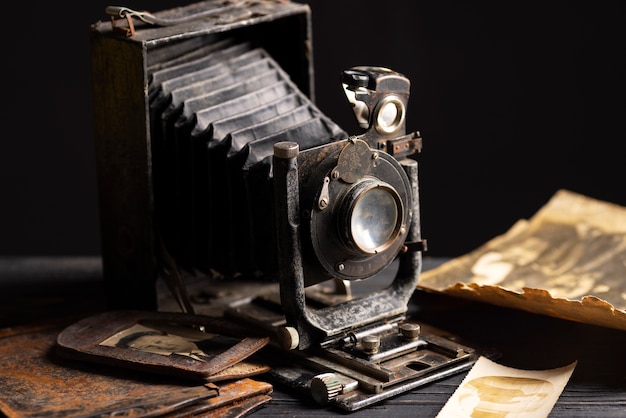 Free photo vintage objects arrangement still life