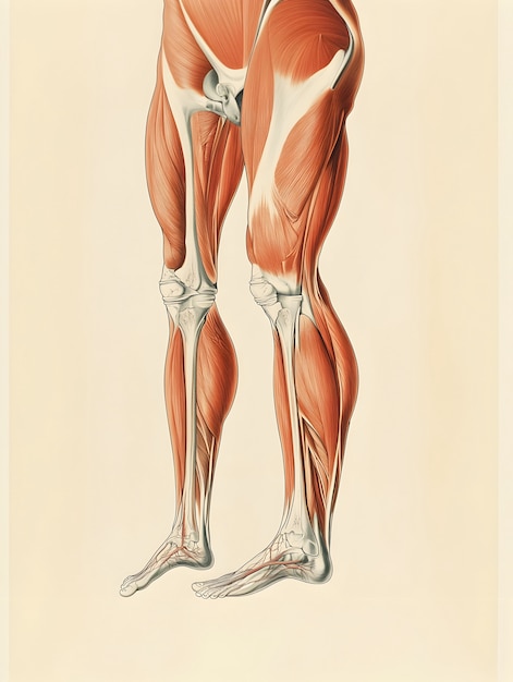 Free photo vintage style anatomy drawing