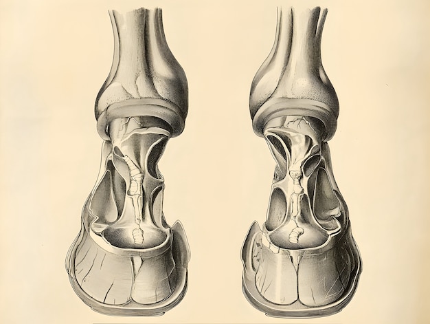 Free photo vintage style anatomy drawing