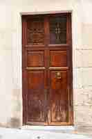 Free photo vintage wooden door