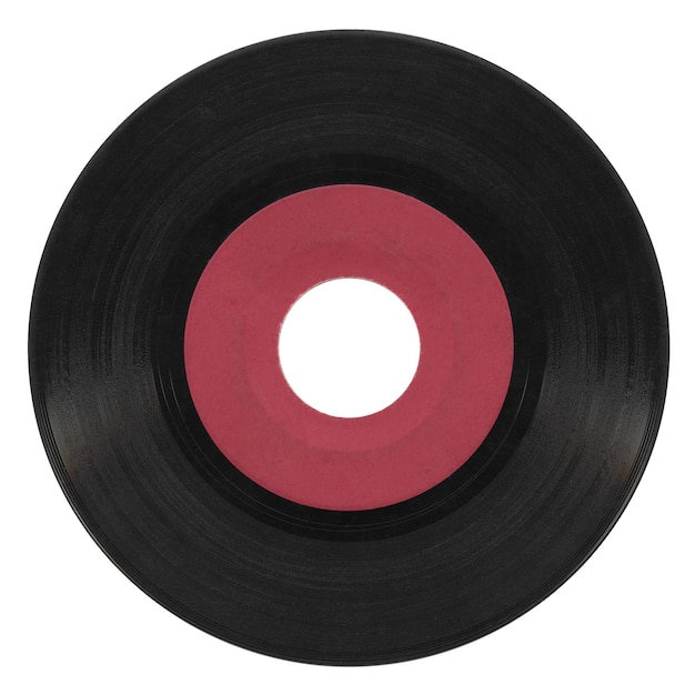 Vinyl record isolated