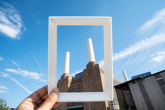 Visiting site behind photo frame