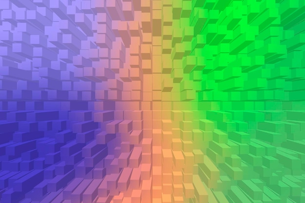 Vivid abstract background - Cubes