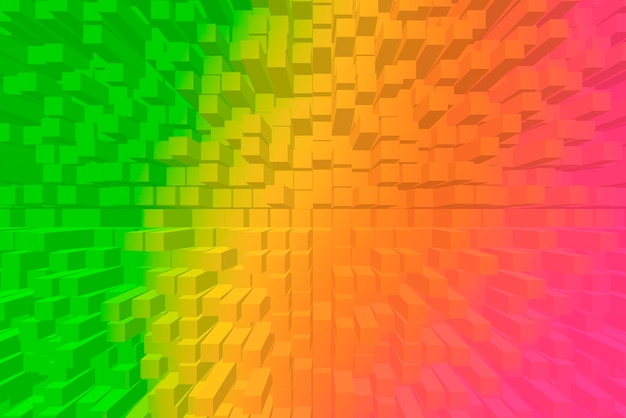 Vivid abstract background - Cubes