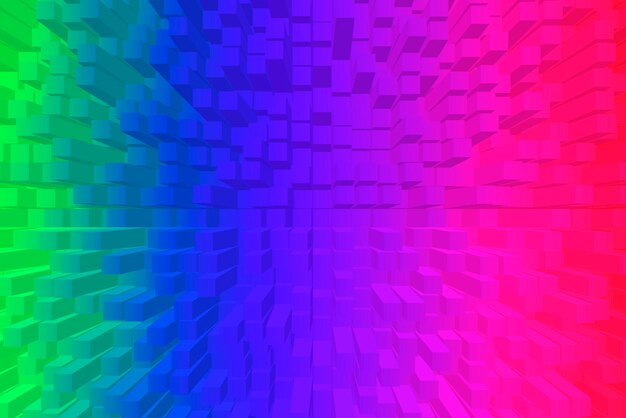 Vivid abstract background - Cubes