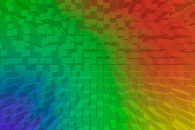 Vivid abstract background - Cubes