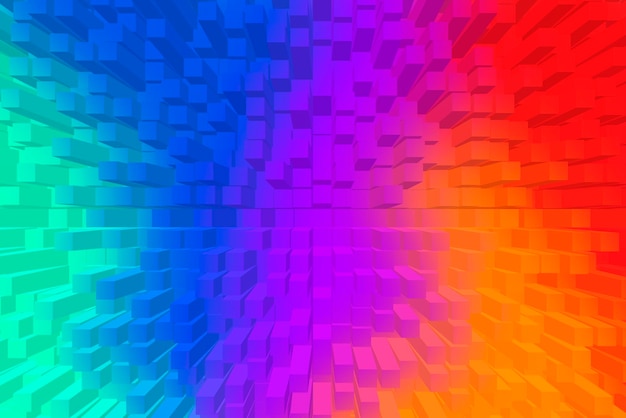 Free Photo vivid abstract background - cubes