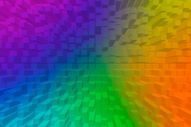 Free photo vivid abstract background - cubes