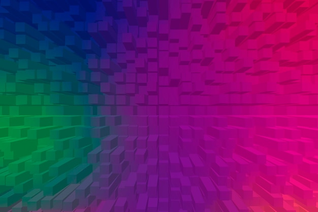 Vivid abstract background - Cubes