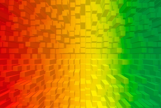 Vivid abstract background - Cubes