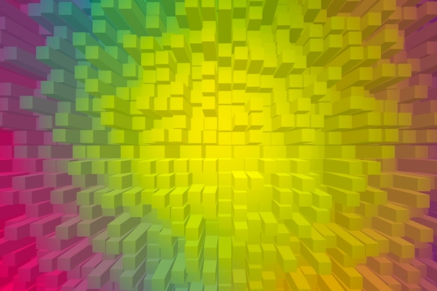 Vivid abstract background - Cubes