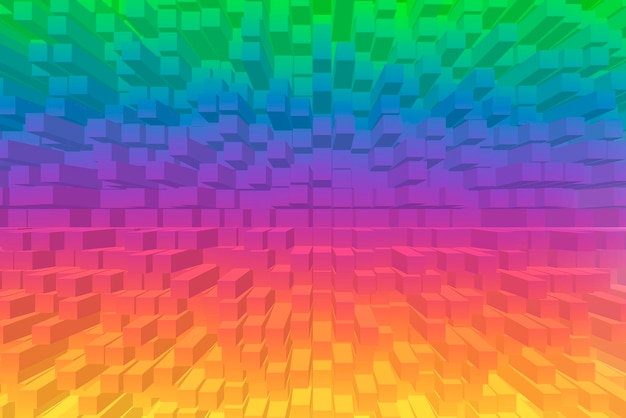 Vivid abstract background - Cubes