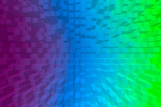 Free Photo vivid abstract background - cubes