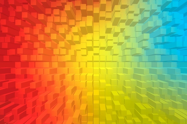 Free Photo vivid abstract background - cubes