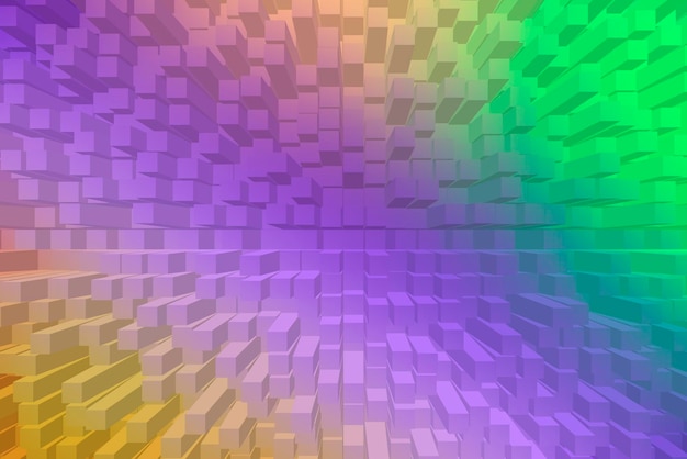 Free Photo vivid abstract background - cubes