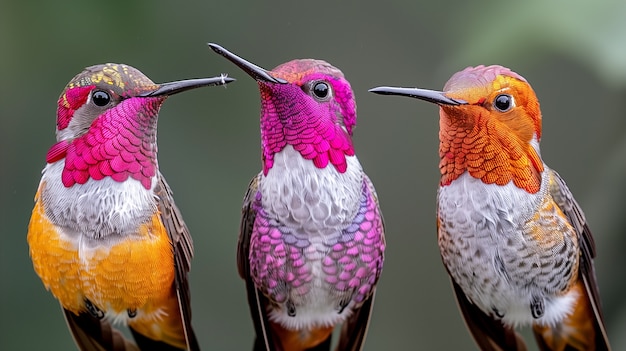 Free photo vividly colored hummingbird in natural environment