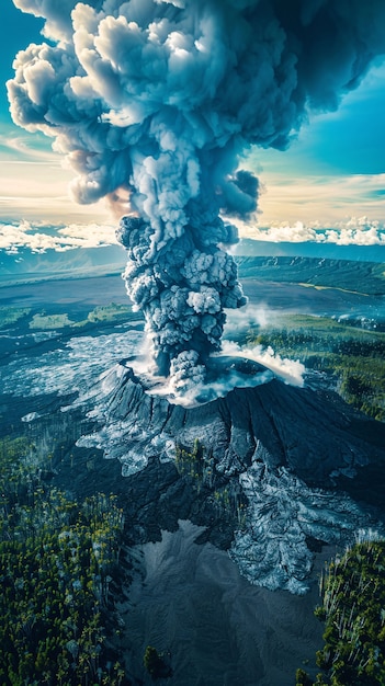 Volcanic eruption natural disaster