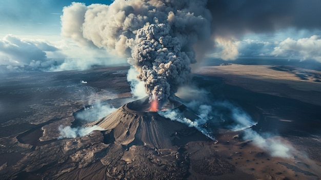 Free Photo volcanic eruption natural disaster