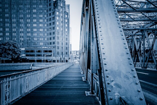 the Waibaidu bridge in Shanghai