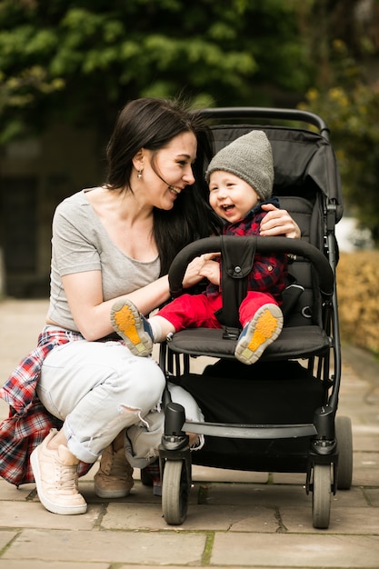 walk walking baby happy mother