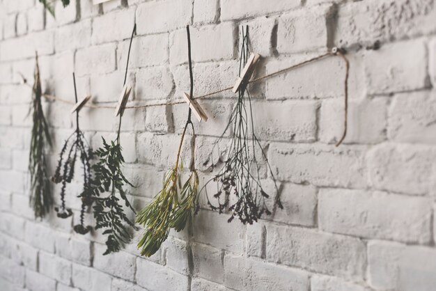 Wall decorated with flowers