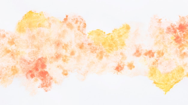 Warm watercolor cloud shapes