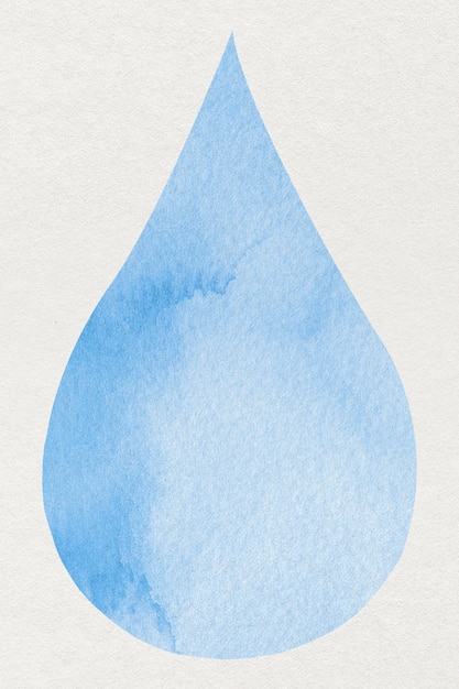 Free Photo water drop blue watercolor design element