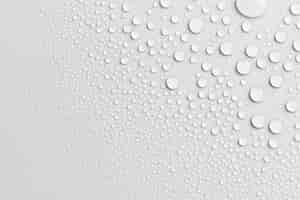 Free photo water drops texture background, white design