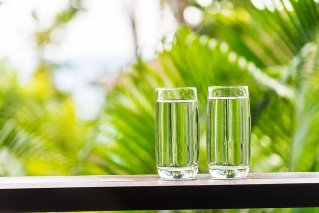 Water glass outdoor