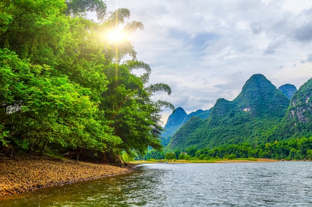 water landscape scenery natural blue ancient