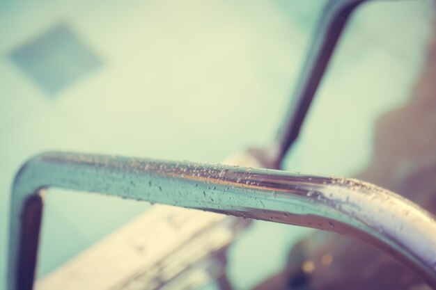 Water on a metal bar