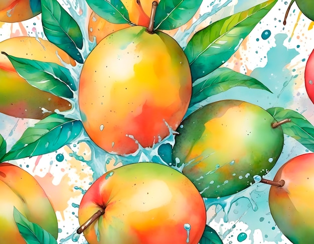 Free photo watercolor assortment of fruits